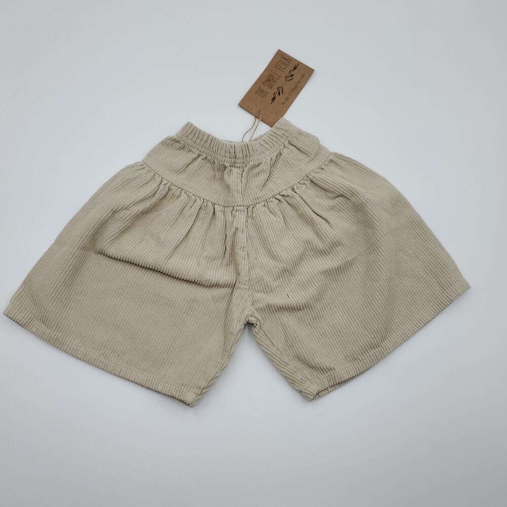 The Simple Folk The Corduroy Culotte in Oatmeal Size 6/9 Months